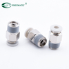 Accesorios de cilindro neumático PC 1/4 bsp, conector de aire de tubo de empuje de un toque