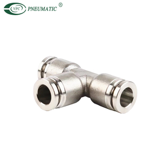 Ajuste de alta presión de la serie VE, latón, tipo t, 870 psi