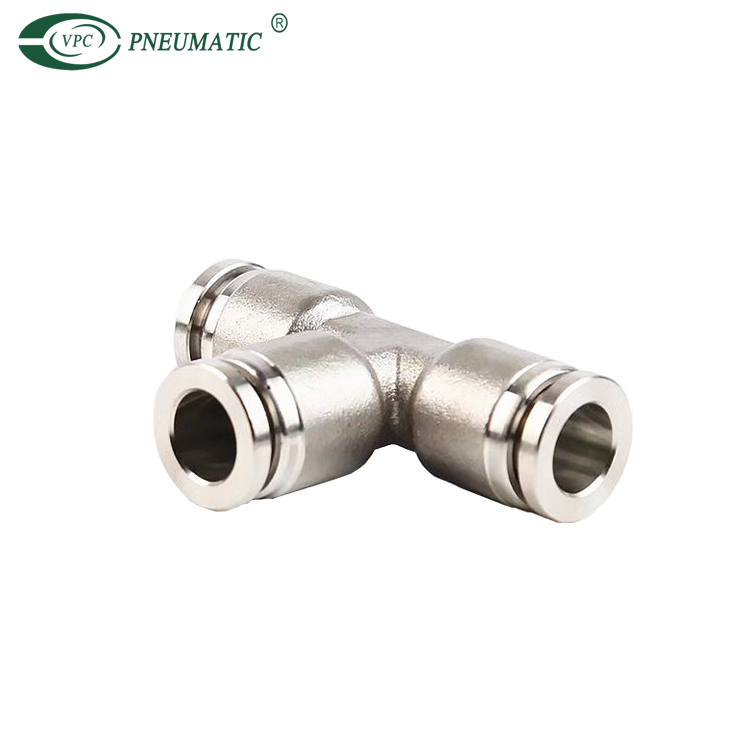 Ajuste de alta presión de la serie VE, latón, tipo t, 870 psi