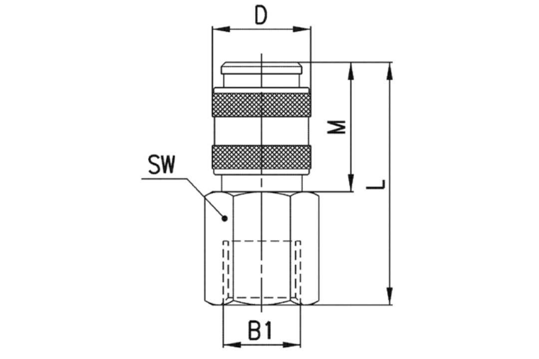 5083 conector de acoplamiento rápido