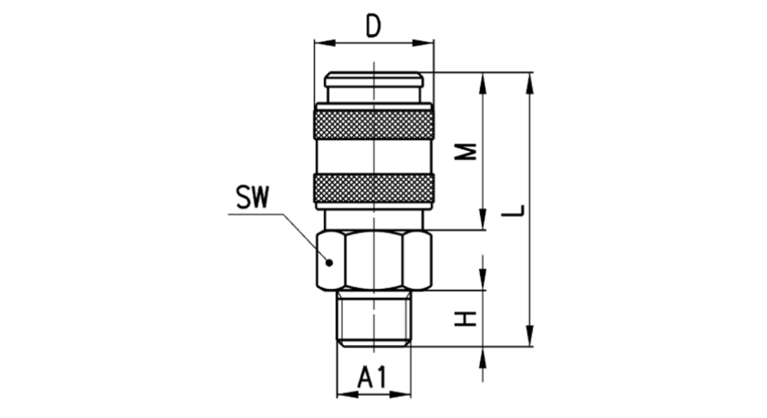 Conector de manguera de acoplamiento rápido
