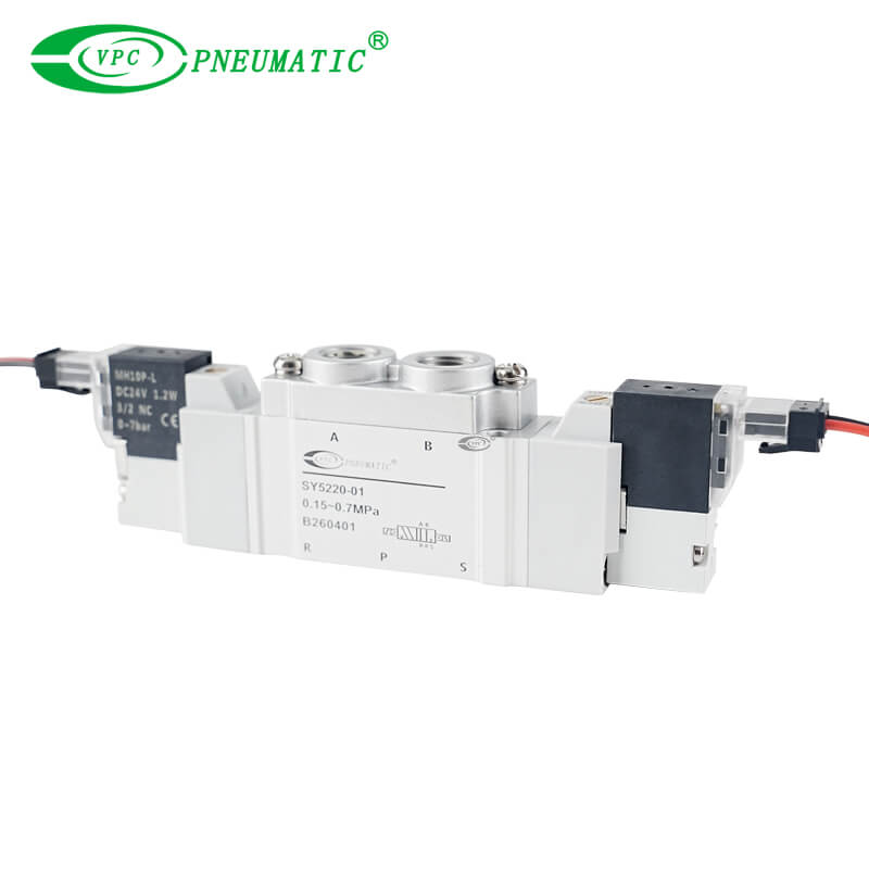 Tipo de cánula incorporada de válvula solenoide simple de 5 puertos serie SY5000