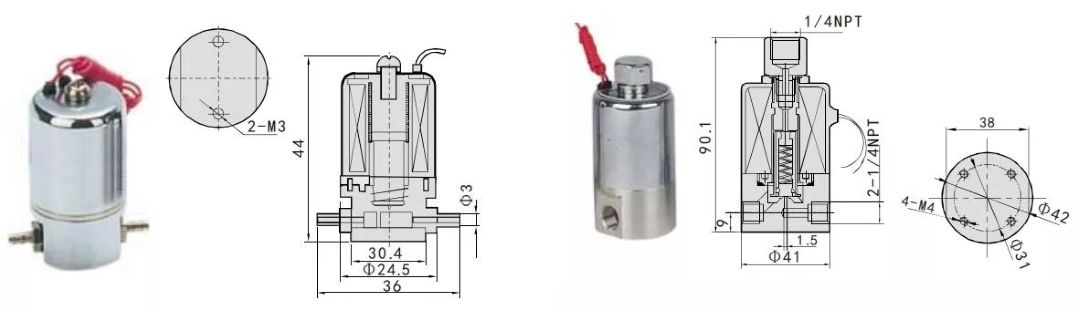 v&aacute;lvulas solenoides subminiatura