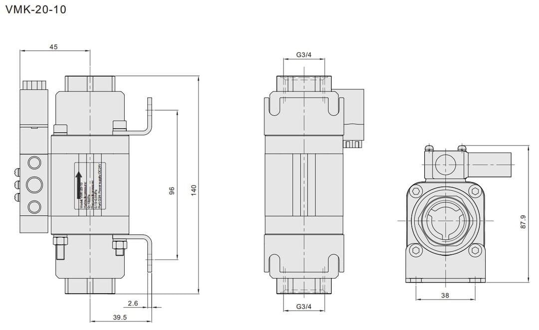 válvula coaxial válvula de solenoide 