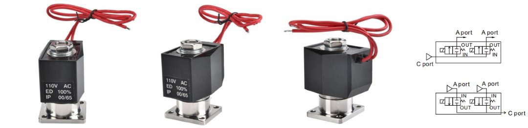 Válvula solenoide de válvula solenoide 2 