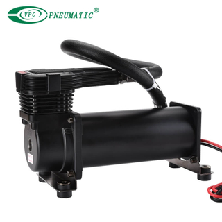  Compresor de suspensión neumática 485C para bolsas de aire, DC12V, 200Psi, negro