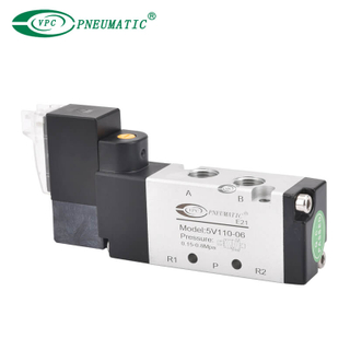 Válvula solenoide de control único de 5 V100 Serie 2 Posición de 5 puertos