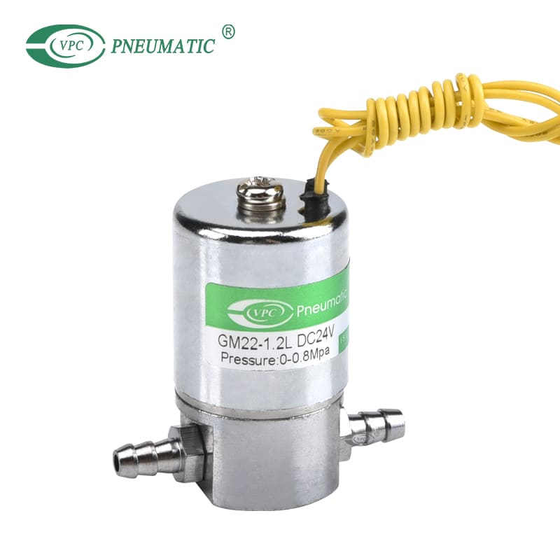 Válvula solenoide miniatura GM22 para dispositivos médicos
