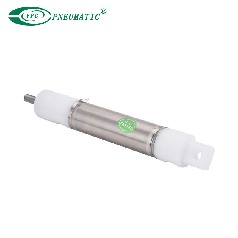 Mini cilindro de acero inoxidable personalizado con tapas de plástico
