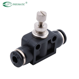 Válvula controladora de velocidad VPA, unión recta