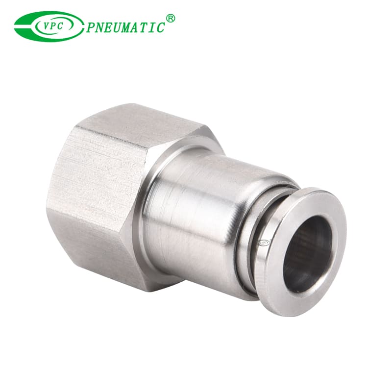 Conector hembra neumático de acero inoxidable SSPCF-G