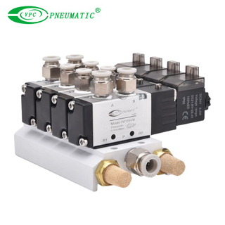 4V210-08 múltiple de válvula solenoide neumática