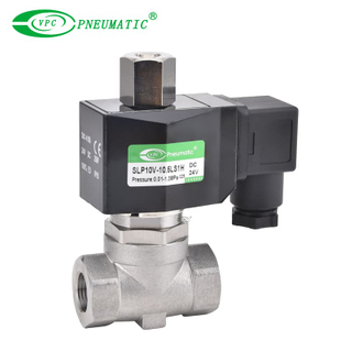 SLP Serie de acero inoxidable 2/2 válvula solenoide de cierre normal